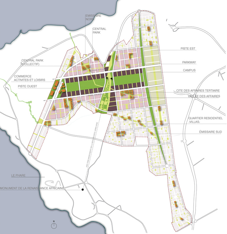 Carta - Reichen et Robert Associés - Reichen et robert associes-Cite des Affaires de l’Afrique de l’Ouest-dakar-senegal-plan reference.jpg