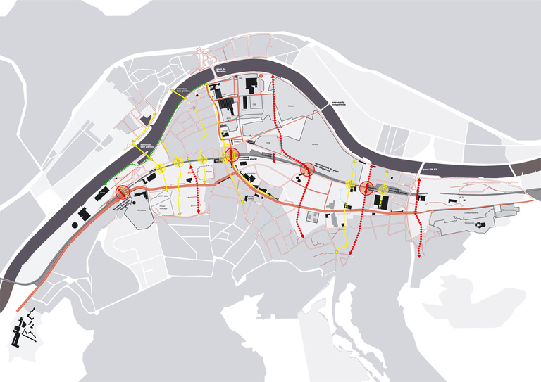 Carta - Reichen et Robert Associates - Reichen et Robert Associes -Amenagement urbain de la vallee Seresienne-Seraing-Belgique-plan mobilite.jpg