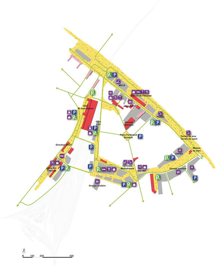 Carta - Reichen et Robert Associés - Reichen et Robert Associes-Quartier Saint Jean-Belcier-Restructuration urbaine-Bordeaux Euratlantique-Trace du VIP 2014 .jpg