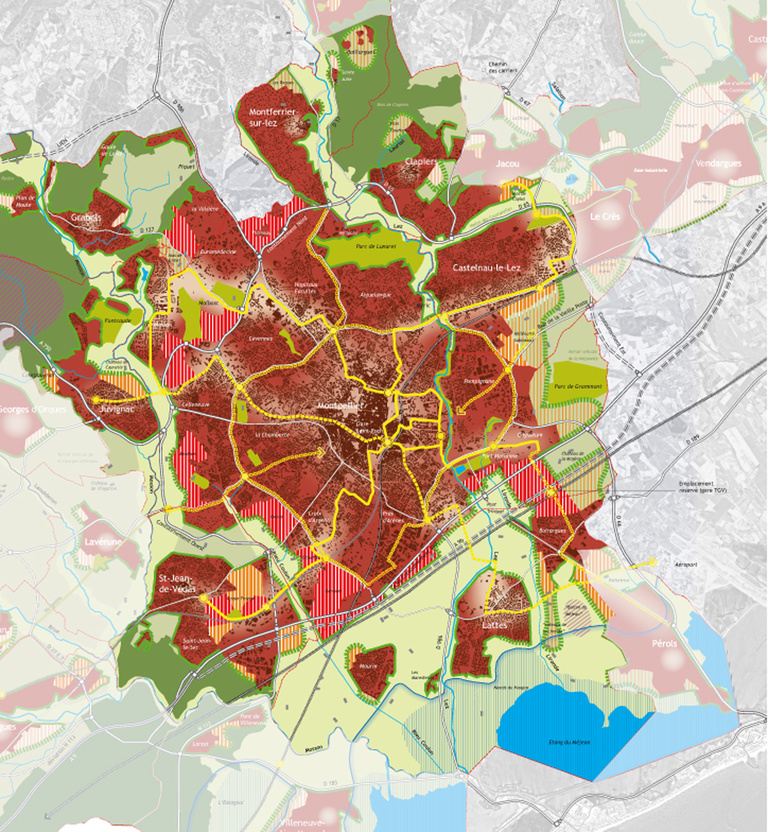 Carta - Reichen et Robert Associés - SCOT de l’agglomération de Montpellier