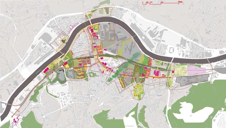 Carta - Reichen et Robert Associés - Aménagement urbain de la vallée Sérésienne