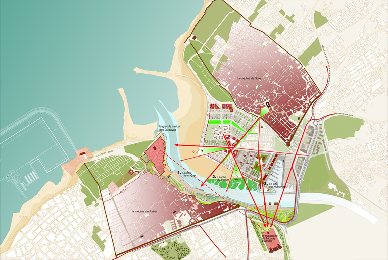 Carta - Reichen et Robert Associates - Secteur Bab Al Bahr : la cité de l’estuaire